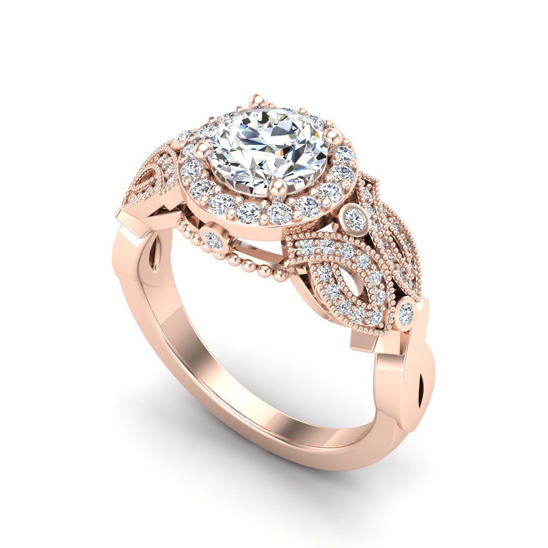 Giselle Halo Engagement Ring